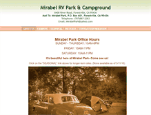 Tablet Screenshot of mirabelpark.com